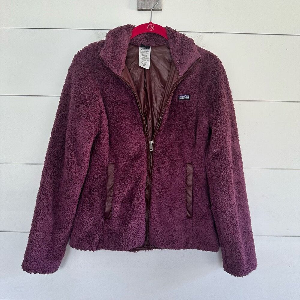 Patagonia Women’s Extra Small Maroon Los Labos Faux Fur Jacket